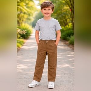 Stylish Kids Tan Casual Pants
